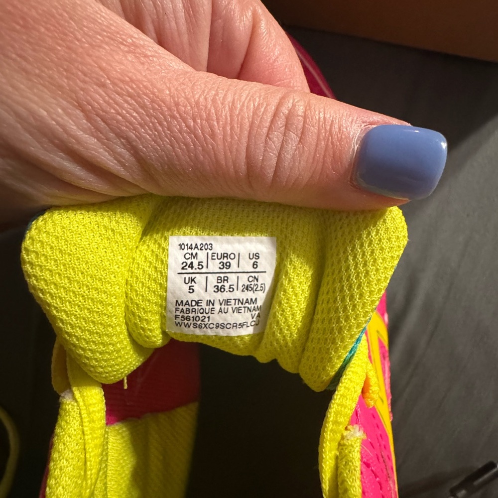 ASICS Kids Sneakers - Pink, Yellow, and Blue - Picture 2 of 4